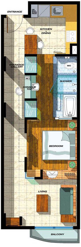 Floor plan of the Deluxe Suite