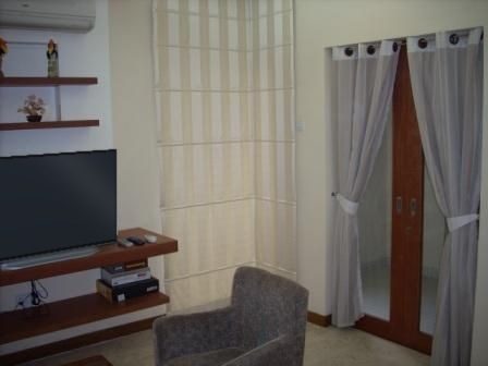 Two-bedroom living room and balcony doors